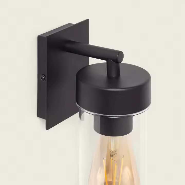 Ledkia Lámpara de Pared Exterior Aluminio Lutsha Negro - 1