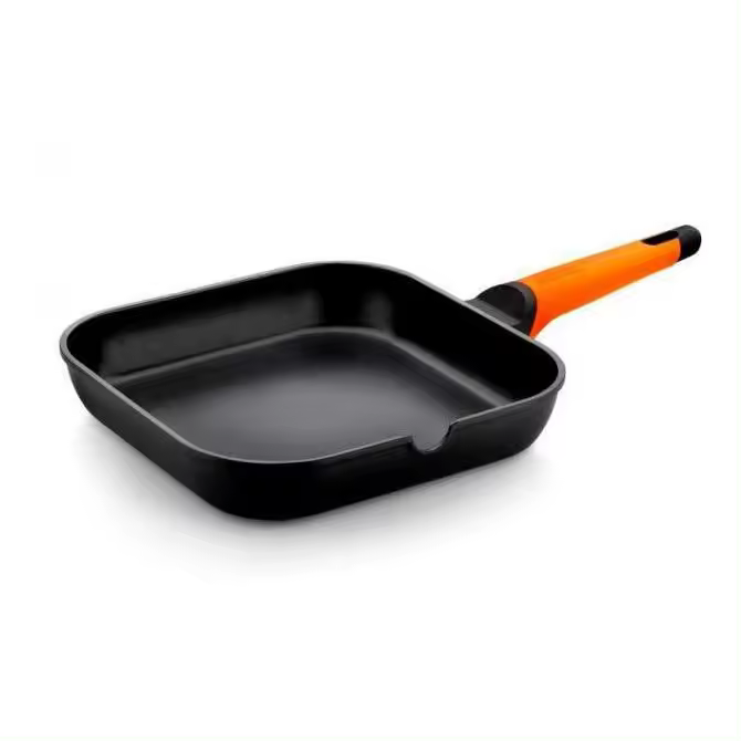 Asador grill liso 28x28 cm magma - 1