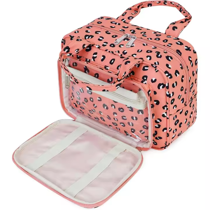 Bolsa de Maquillaje Organizador de Cosméticos para Mujeres y Niños Neceser (Gris Azul) - 1