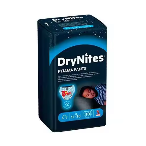 DRYNITES PIJAMA PANTS 4-7 AÑOS NIÑO 9 UNIDADES - 1