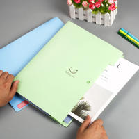 Carpeta De Archivo A4 Con 5 Capas En Colores Macarón Estuche Organizador Para Estudiantes Y Oficina Suministros De Papelería - details 0