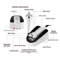 Máquina Facial Ultrasonda 2 En 1 Cuidado De La Piel Levantamiento Y Acondicionamiento De La Piel Limpieza De Poros Masajeador De Rostro Y Cuerpo Dispositivo De Belleza - details 2