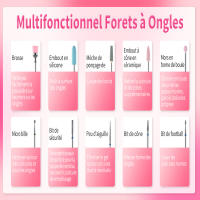 Kit De 10 Piezas De Corte Diamante Para Manicura Brocas De Carburo Para Uñas Herramientas De Equipo De Corte De Uñas - details 5