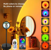 Lámpara De Noche Bluetooth Proyector De Atmósfera Rainbow Sunset Decoración De Pared Para Habitación Luz De Ambiente Para Mesa Del Dormitorio - details 0