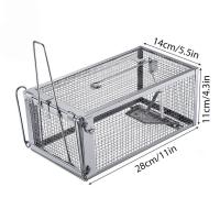 Trampa Automática Para Rattos En Casa Caja De Hierro Para Cazar Ratones Gran Tamaño Adecuada Para Adultos Sin Químicos Peligrosos - details 2