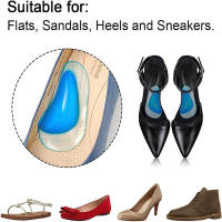 Almohadillas Ortopédicas Para Niños Insertos Para Zapatos Soporte De Arco Ajustable Antideslizante Suave Alivio Del Dolor De Plantar Fasciitis Y Planos Silicona Gel Insoles - details 11