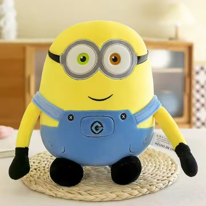 Almohada De Peluche Minion 30CM Color Amarillo Personaje De Película Suave Y Durable Regalo Ideal Para Cumpleaños De Niños - 1