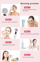 Masajeador Facial De 5 En 1 EMS Microcorriente Tensión De Piel Compresión Caliente Rejuvenecimiento LED Antiarrugas Dispositivo USB Acrylic - details 14
