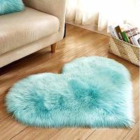 Alfombra De Pluma Para Sala De Estar Y Dormitorio En Forma De Corazón Alfombra De Acogida Para Nueva Casa Textil Grueso Diseño Moderno Para Hogar Y Hotel - details 5