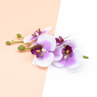 4Pcs Accesorios De Decoración Para El Hogar Hojas Silvestres Y Mariposas En Orchidáceas Silkenvas Para Decoración Del Hogar Flores Artificiales - details 24