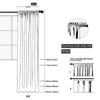 Cortina Japonesa De Tulle Transparente Con Diseño Geométrico Y Crochet Patrón Vacío Para Decoración Del Hogar Con Bolso De Percha - details 1