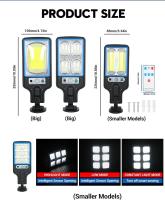 Luces Solares Ultra Brillantes Al Aire Libre Con 106 LED 3000LM Sensor De Movimiento Luz De Inundación Para Pared Patio Garage Jardín Trasero - details 33