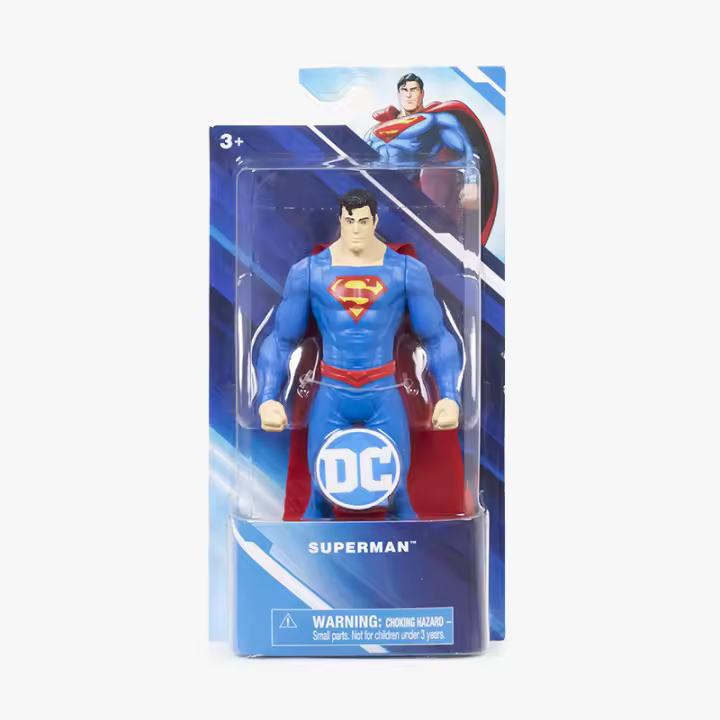 SPIN MASTER DC - Figuras Acción - Superman  Articulada 15 cm - Juguetes  Superhéroes - Regalo para fans y coleccionistas  del universo DC Comics  - Produto Oficial - Edad recomendada mayores de 3 años - 1