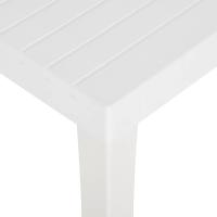 vidaXL Mesa de jardín PP blanco 150x90x72 cm - details 5
