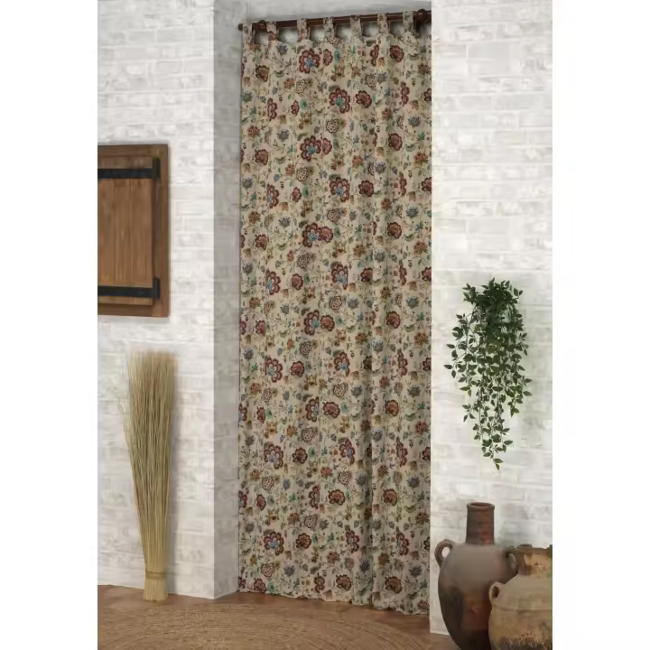 ARISE SHOP - Cortina Alpujarra  alpujarreña con trabillas -140x260cm Para Interior/Exterior - 1