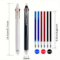 Juego De 3 En 1 De Bolígrafos Mágicos Con Tinta Erasable 0.5mm Negro/Azul/Rojo Material Plástico Para Escuela Y Oficina - details 4