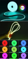 Cinta LED Neón RGB De 5M Con Control Remoto USB 5V Luz Flexible Cambio De Color Para Decoración Interior De Dormitorio - details 0