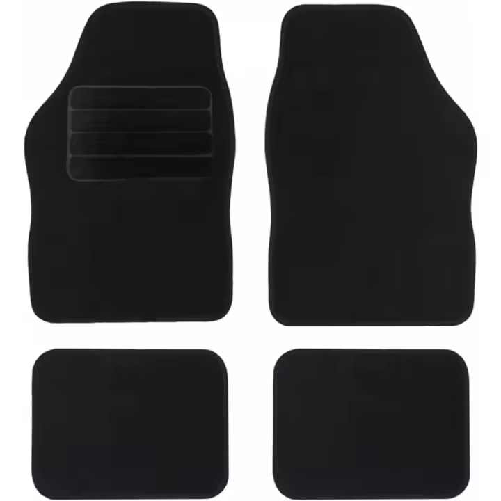 AUTO LABEL. FIRST CLASS DRIVER ACCESSORIES Juego de Alfombras de Coche AUTO LABEL Moqueta Negras 4 Unidades - 1
