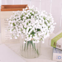 Flores Artificiales De BabyBreath Blancas Plantas Falsas Gypsophila Para Arreglo De Boda Decoración De Habitaciones Y Casas - details 4