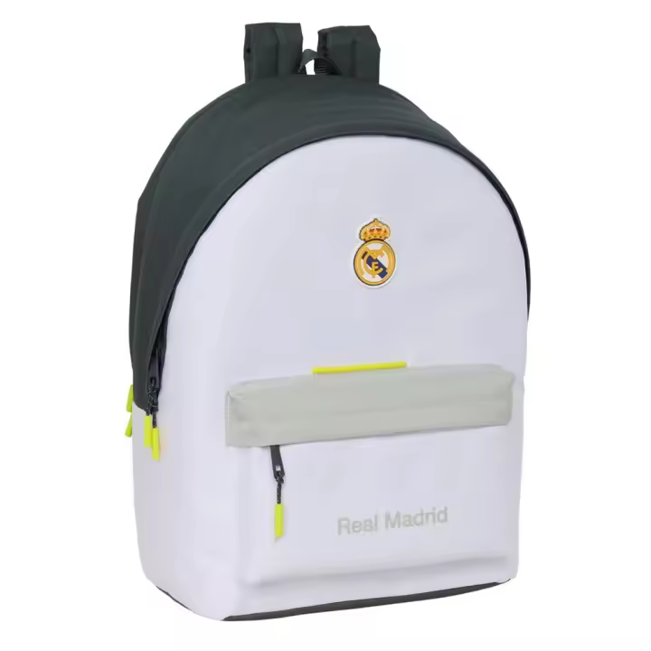 Mochila Doble Para Portatil 15,6"+Usb Real Madrid Equip. 25/26 31x44x18 Cm (Safta 612554820) - 1