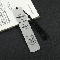 Marcador De Libro De Acero Inoxidable Creativo En Forma De Gato Y Perro Para Amantes De Los Animales Marcador De Libro Para Lectores - details 7