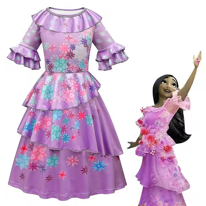 Disfraz de la princesa Isabela para niña, vestidos de fiesta de Encanto, Cosplay - 1