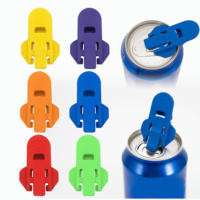6pcs Abrebotellas Portátil Para Refrescos Y Cerveza a Mano Con Sellador Antipolvo Y Sin Manos Abrebotellas Simple - details 0