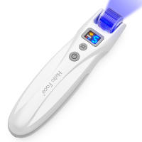 Hello Face EMS Titanium Derma Roller 540 Agujas Rejuvenecimiento Colágeno Micro Corriente Vibración LED Con 2 Cabezales De Rodillo - details 10