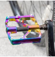 Pedales De Bicicleta PROMEND MTB/Road En Fibra De Carbono Ultraligeros Con 3 Rodamientos Antideslizantes Y Aluminio CNC Pedales Grandes Para Mountain Bike Y Road Bikes - details 3