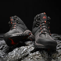 Botas De Nieve HIKEUP Para Hombres Cuero Sintético Y Peluche Deportivas De Exterior Para Senderismo Y Trekk Ing Antideslizantes Talla 40-45 Color Negro Marrón Gris Verde - details 20