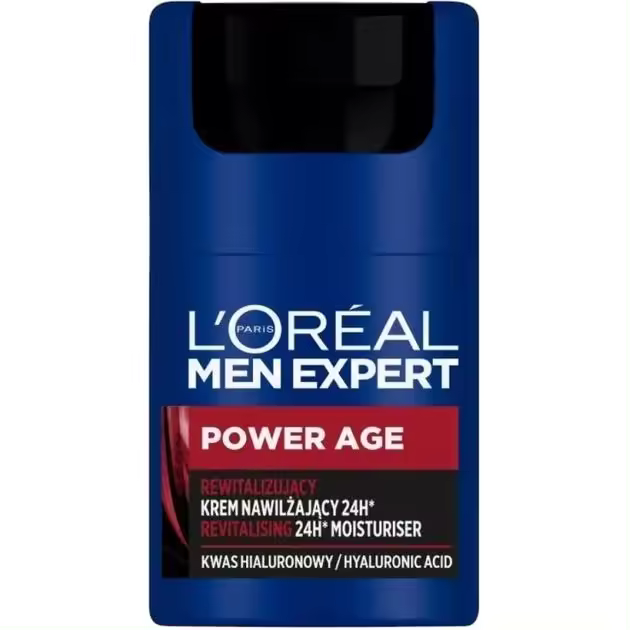 L'oreal Paris Men Expert Power Age Crema Hidratante Revitalizante 24h Con Ácido Hialurónico 50 Ml - 1