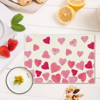 Corredor De Mesa En Forma De Corazón Para Día De San Valentín Aniversario Boda Comedor Cocina Decoración De Fiesta En Casa Estampado De Amor - details 3