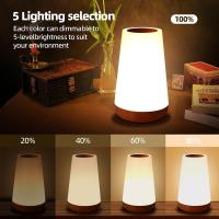 Lámpara De Noche Táctil Ajustable Portátil Para Dormitorio 5 Niveles De Brillo 13 Colores RGB Luz De Bebé Para Guardería - details 4