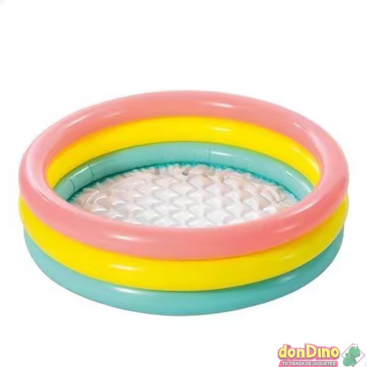 Piscina infantil hinchable tres aros bebe 86x25 cm - 1