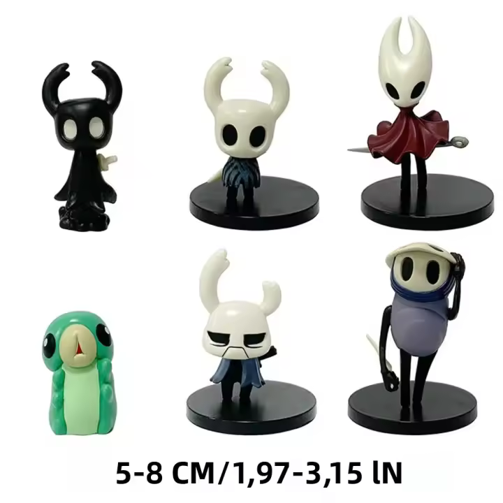 Nuevo Set De 6 Figuras De Acción Hollow Knight Silk Song Hornet Knight Zote Grub PVC Decoración Modelo Juguetes Para Adultos - 1