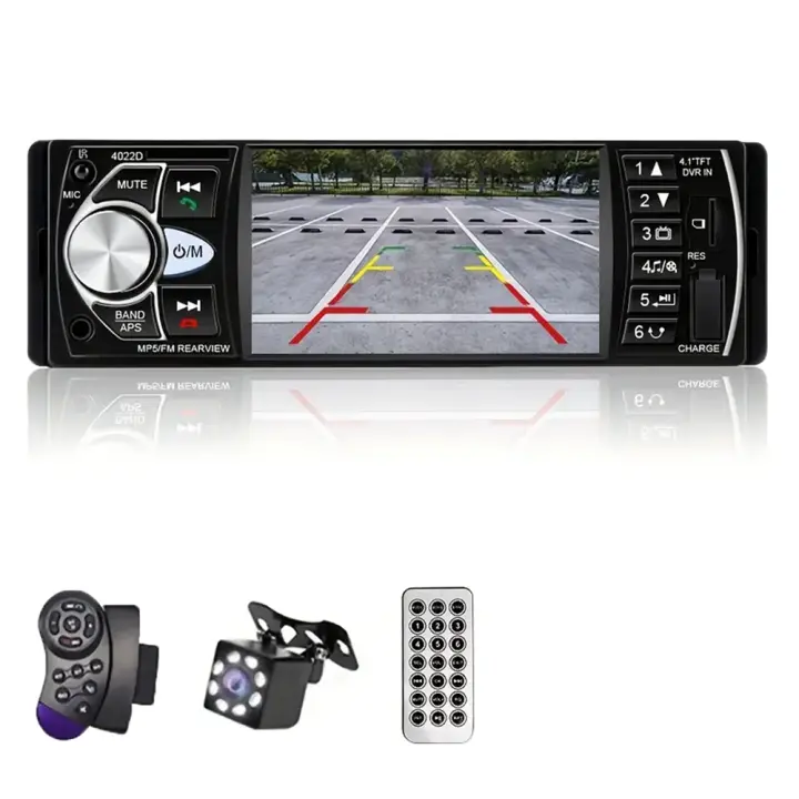 Car Player, 4,1" 260.000 colores - Entrada USB/SD, mandos en el volante, conexión para retrovisores, cámara con iluminación - 1