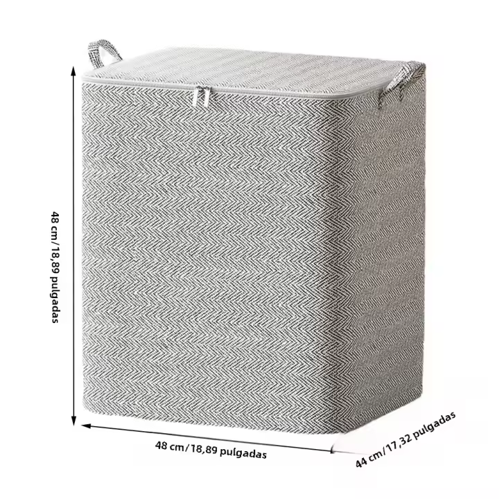 Caja De Almacenamiento Para Edredones Organizador a Prueba De Polvo Contenedor Ecológico De Plástico Espacio Ahorrador Para Ropa Y Sábanas - 1