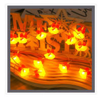 Luces De Navidad LED De Santa Claus Y Campana Para Decoración De Pared Puerta Habitación Fiesta De Año Nuevo Foco Blanco Cálido Fuente De Alimentación De Pilas - details 7