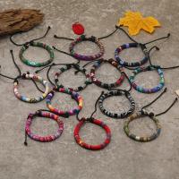 Juego De 12 Pulseras Éticas De Colores Para Mujeres Y Hombres Bohemia Tejidas En Lona Moda Verano Joyería Unisex Geométrica - details 5