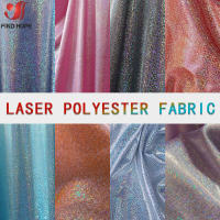 Tela De Poliéster Con Láser Y Glitter Iridescente 150cm*100cm Para Bodas Y Fiestas Decoración De Ropa De Muñecas Y DIY Material Elástico - details 0