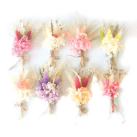 1pc Mini Bouquet De Flores Naturales Secas Para Bodas Boutonnieres Para Best Men Y Llaveros Broche De Flor Corsé Decoración De Navidad - details 4