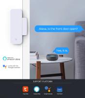 Sensor De Puerta WiFi Tuya Compatible Con Alexa Y Google Assistant Control Remoto Por App Notificación De Apertura Y Cierre De Ventanas Y Puertas - details 0