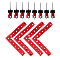 4 Pack Herramienta De Carpintería Clip De Ángulo Recto De Aluminio 90 Grados L-Type Para Madera Clavija De Posicionamiento - details 0