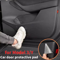 Protector De Puerta Para Tesla Model 3/Y Almohadilla Protectora De Panel De Puerta Antipatines Y Anti Suciedad Accesorio De Automóvil - details 0