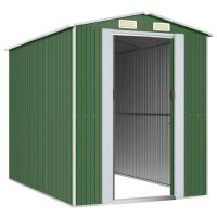 Cobertizo de jardín acero galvanizado verde 192x274x223 cm Decoración de muebles de jardín al aire libre - details 2