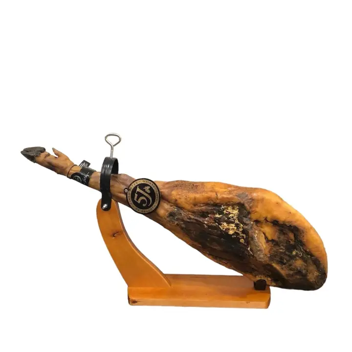 Soporte jamonero de madera pino ,Jamonero Profesional con herrajes ,Jamón ibérico y serrano ,Fabricado en España - 1