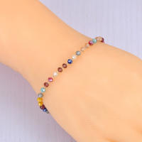 Pulsera De Moda Lokaer Con Cristal CZ Negro Para Mujeres Y Niñas Cadena De Acero Inoxidable Bohemia Joyería De Playa B21105 - details 14