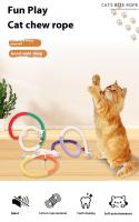 3 uds. juguetes de cuerda de algodón con 3 paquetes de hierba gatera para gatos, juguetes interactivos con fruta de matatabi plateada, ideales para gatitos, limpieza dental - details 0