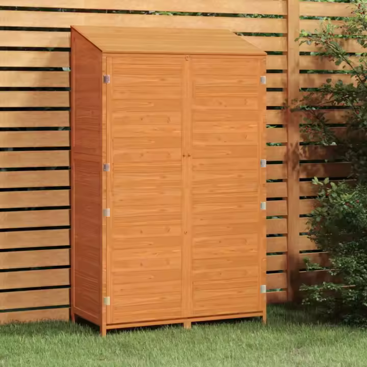 Patio de Jardín Marron Abto de Madera Maciza 102x52x174,5 cm - 1