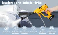 Mini limpiador inalámbrico de alta presión, 500W, 65Bar, pistola de agua pulverizada, máquina de limpieza a presión para batería Makita de 18v - details 0